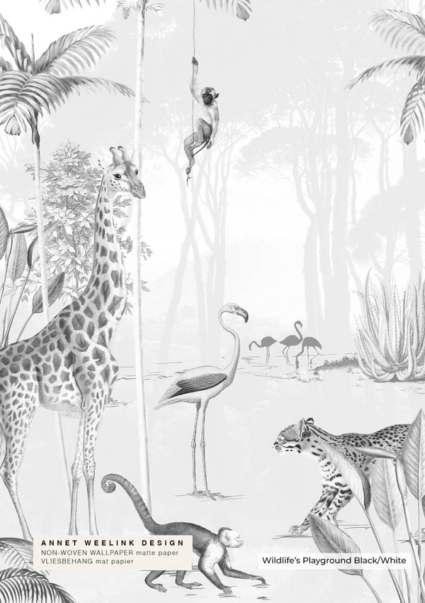 Muestra de papel pintado - Wildlife's Playground