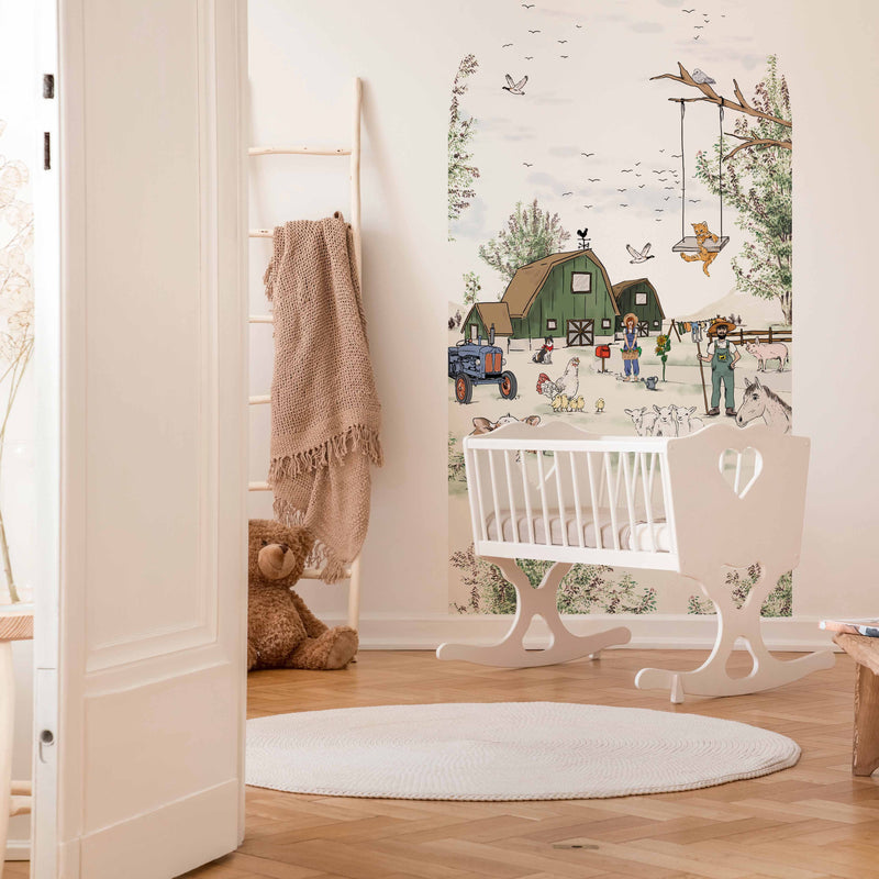 Peel and stick Arch Wallpaper Decal - Animal Farm