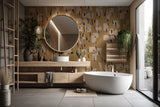 Gold Behang - Blissful Blocks