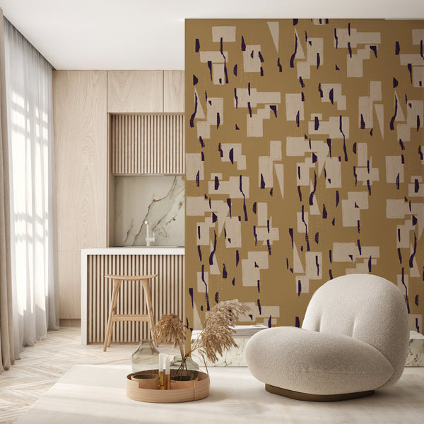 Gold Wallpaper - Blissful Blocks