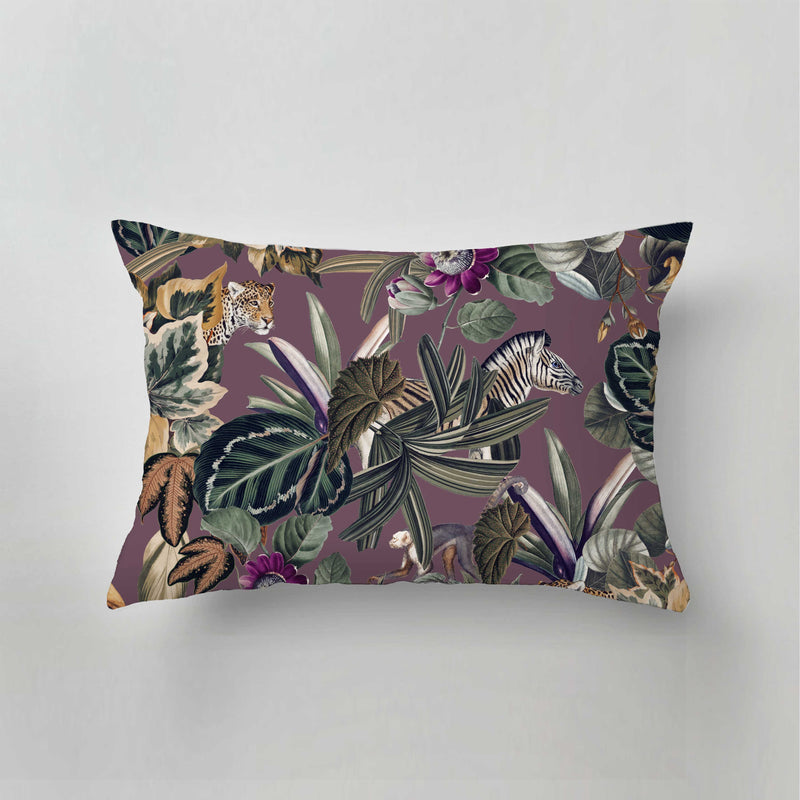 Indoor Pillow - BOLD BOTANICS - AUBERGINE