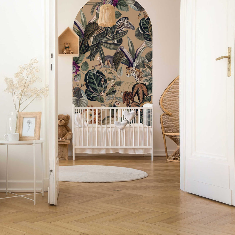 Zelfklevende behang boog - Bold Botanics