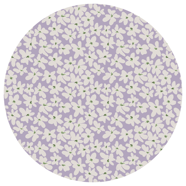Round wall sticker - Bold Flower