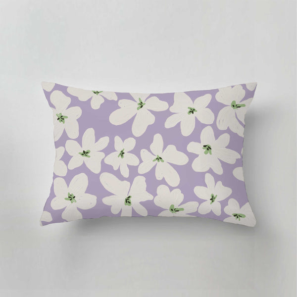 Indoor Pillow - Bold Flowers Lilac