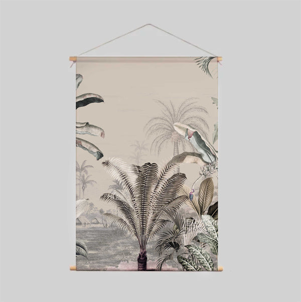 Textielposter - DROMERIGE JUNGLE Beige