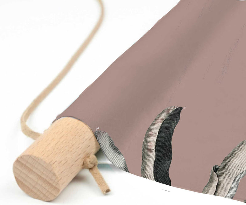 Textielposter - DROMERIGE JUNGLE DONKERROZE