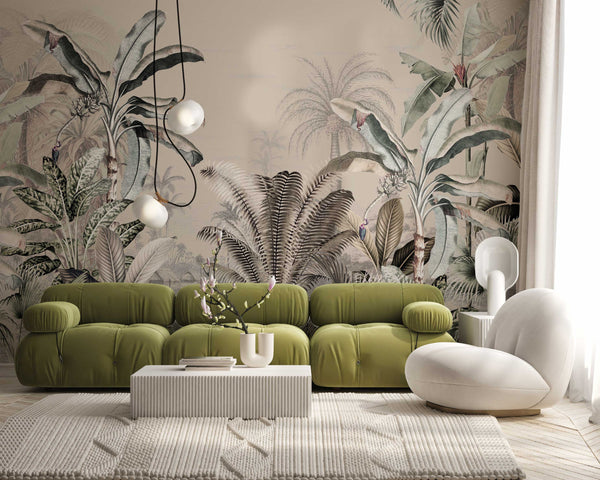 Jungle Behang - DREAMY JUNGLE - Beige
