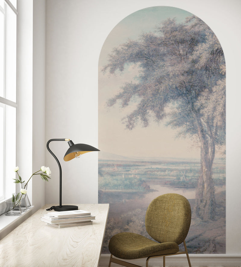 Peel and stick Arch Wallpaper Decal - Dutch Master Blue