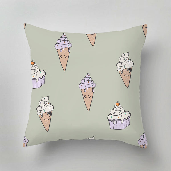 Indoor Pillow - Ice Cream Green