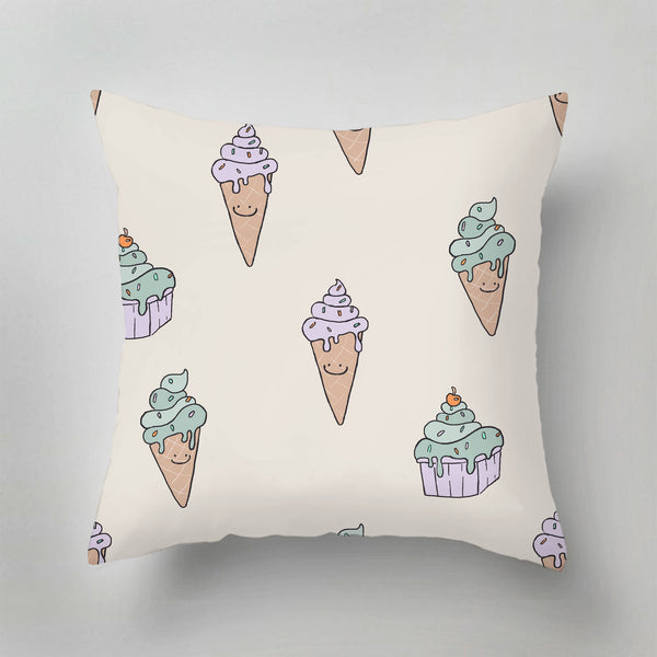 Indoor Pillow - Ice Cream Off White