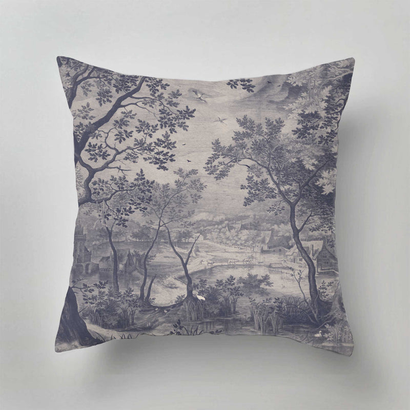 Outdoor Pillow - Into the Woods - Blue