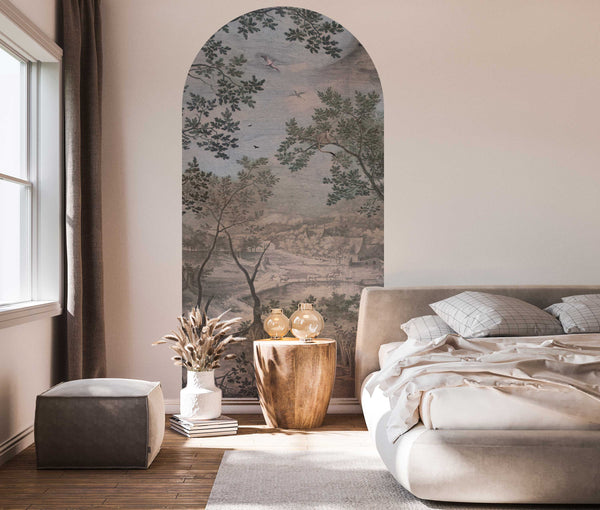 Peel and stick Arch Wallpaper Decal - Into The Woods Color