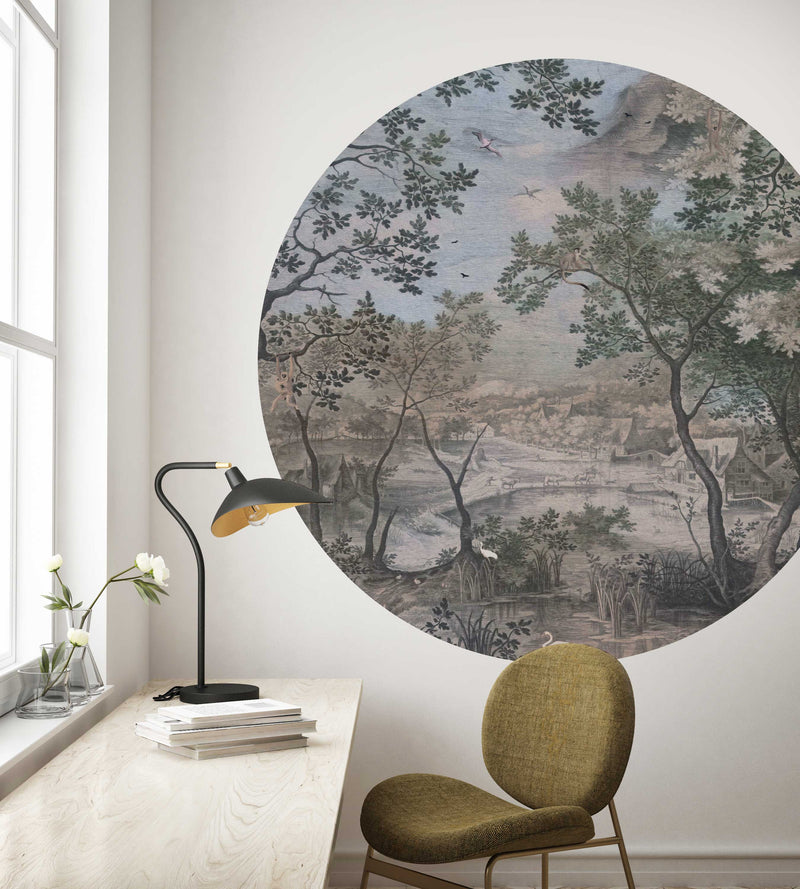 Round wall sticker - Into the Woods
