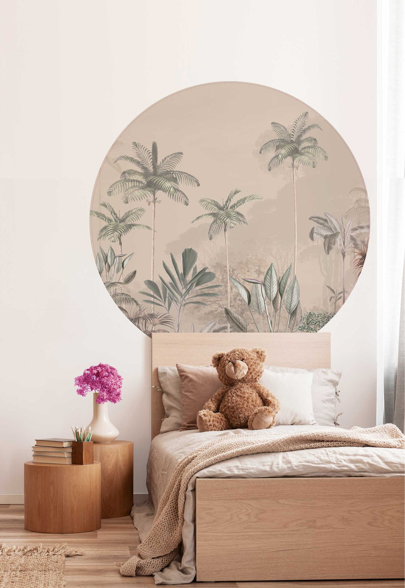 Ronde Wandstickers - Tropical Wilderness soft