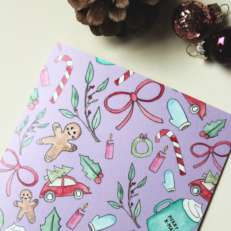 Set van 6 kerstkaarten