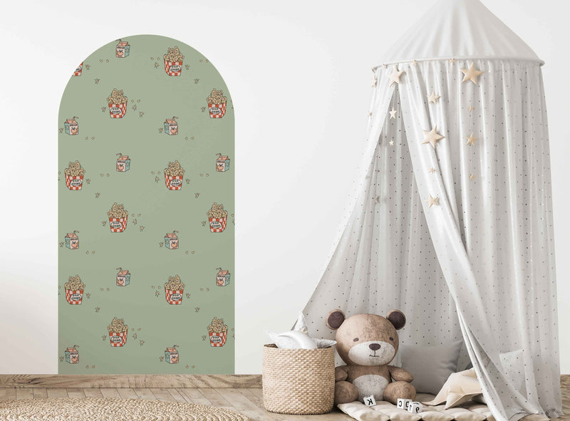 Peel and Stick Arch Behang Decal - Popcorn