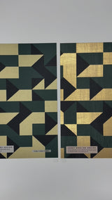Gold Behang - Guby Cubes