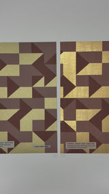 Gold Behang - Guby Cubes