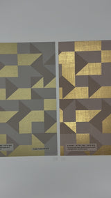 Gold Behang - Guby Cubes