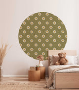 Autocollant mural rond - Dandy Daisy