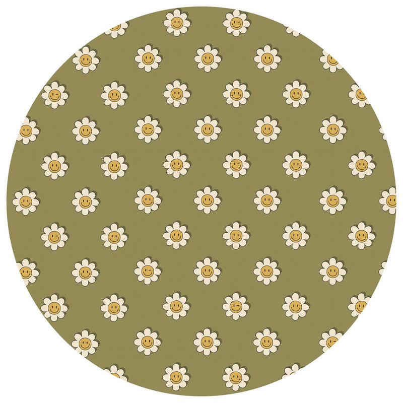 Autocollant mural rond - Dandy Daisy