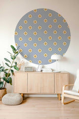 Autocollant mural rond - Dandy Daisy