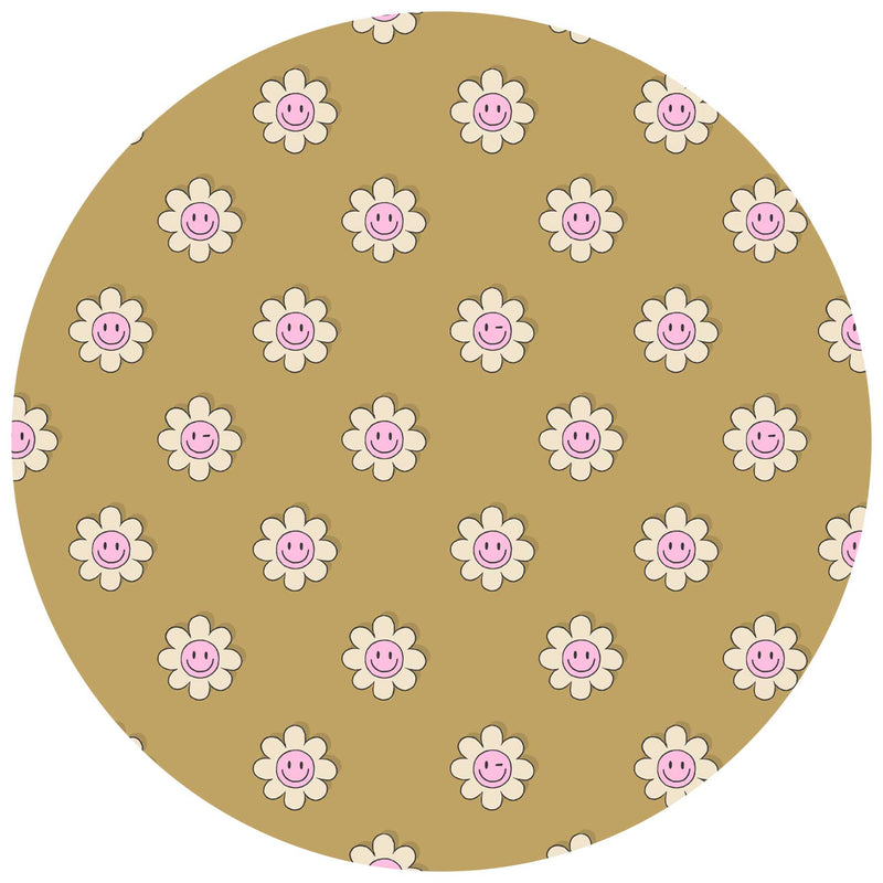 Autocollant mural rond - Dandy Daisy