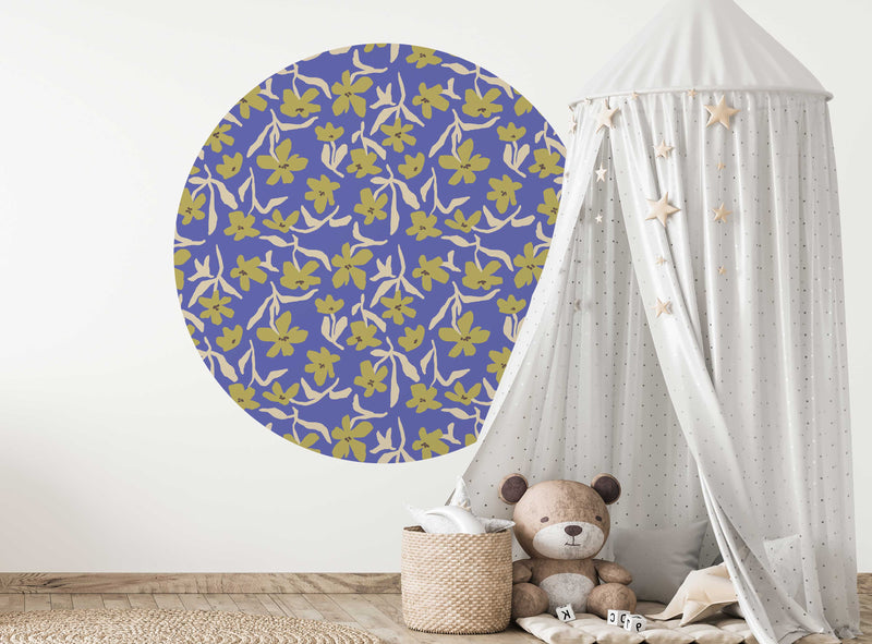 Autocollant mural rond - Petal Pop