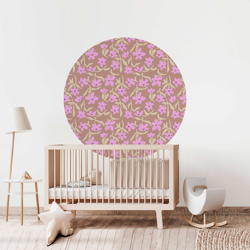 Autocollant mural rond - Petal Pop