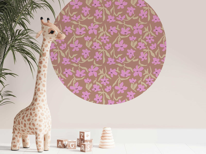 Autocollant mural rond - Petal Pop