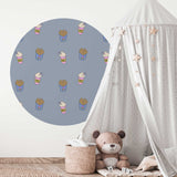 Autocollant mural rond - Shakey Fries