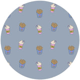 Autocollant mural rond - Shakey Fries