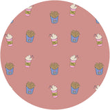 Autocollant mural rond - Shakey Fries