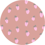 Autocollant mural rond - Straw Berry
