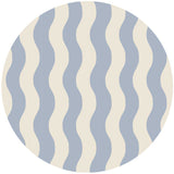Autocollant mural rond - Sway Stripe