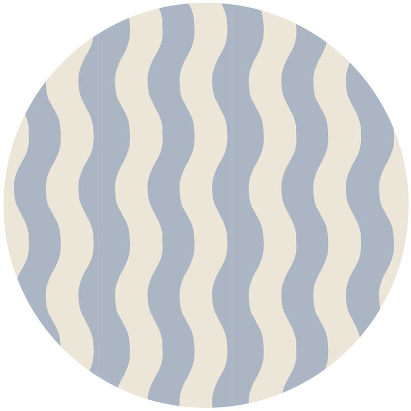 Autocollant mural rond - Sway Stripe