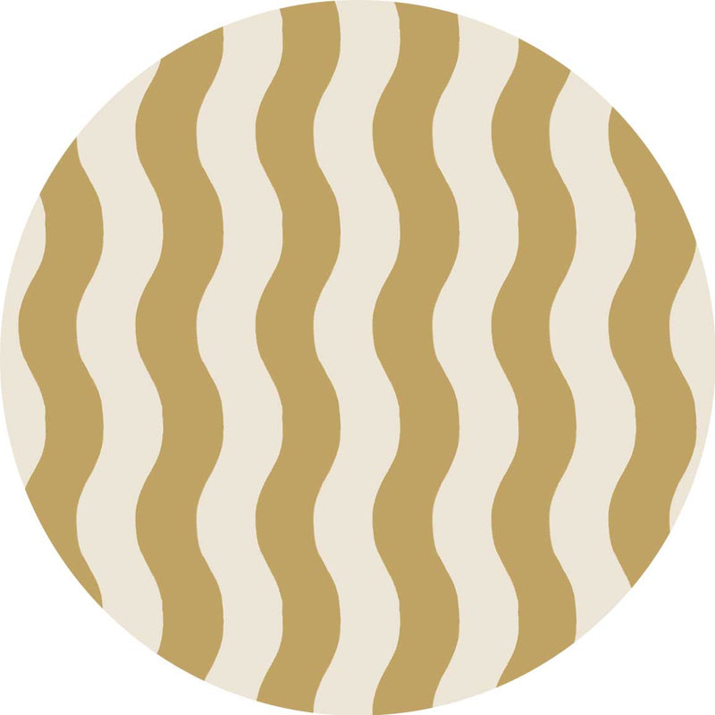 Autocollant mural rond - Sway Stripe