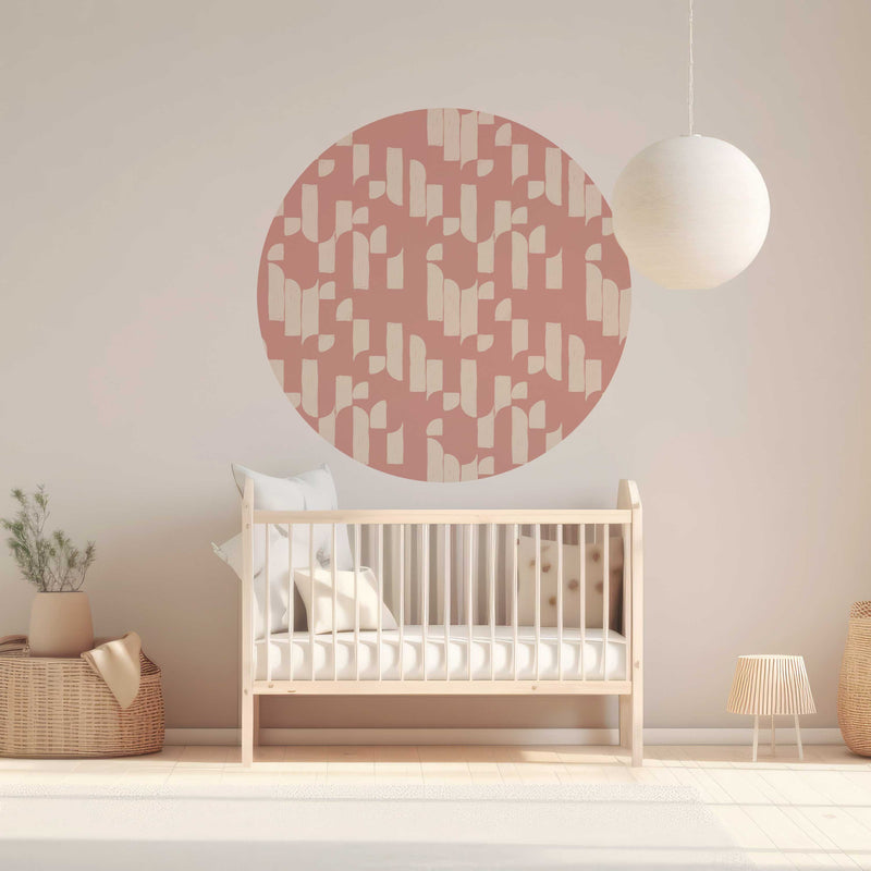 Autocollant mural rond - Brick Bop