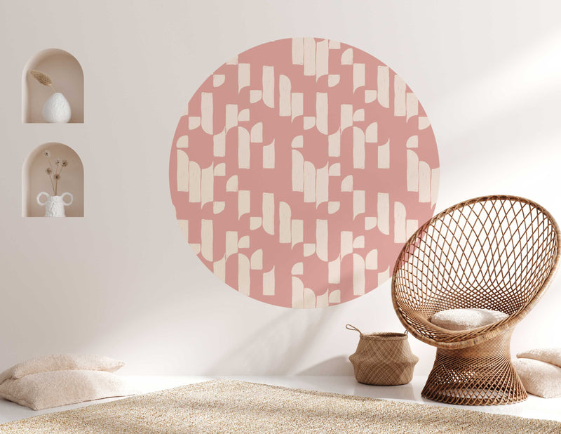 Autocollant mural rond - Brick Bop