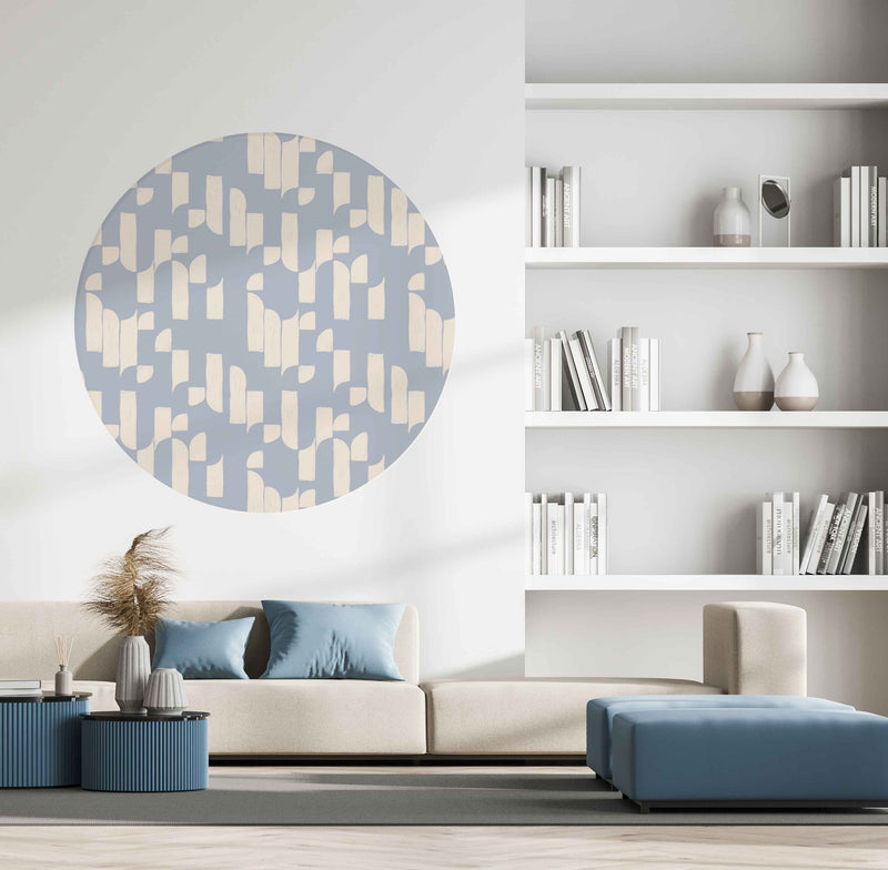 Autocollant mural rond - Brick Bop