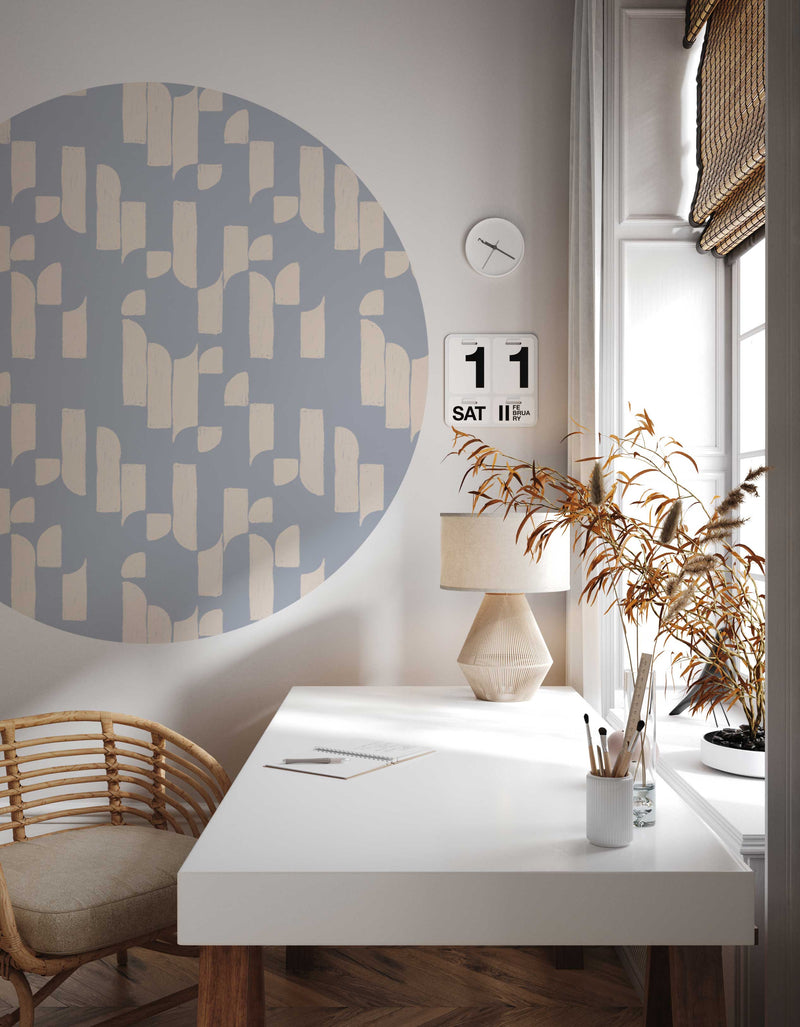 Autocollant mural rond - Brick Bop