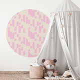 Autocollant mural rond - Brick Bop