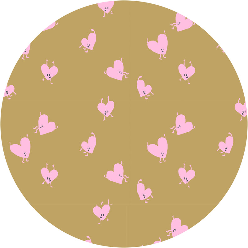 Autocollant mural rond - Love Drop