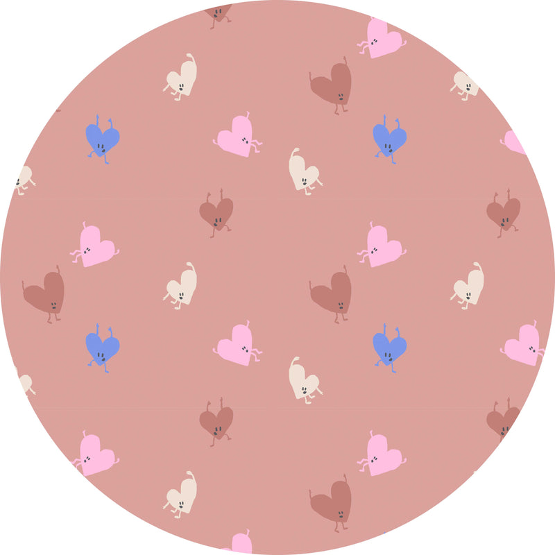 Autocollant mural rond - Love Drop