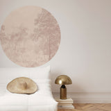 Autocollant mural rond - Romantic Garden