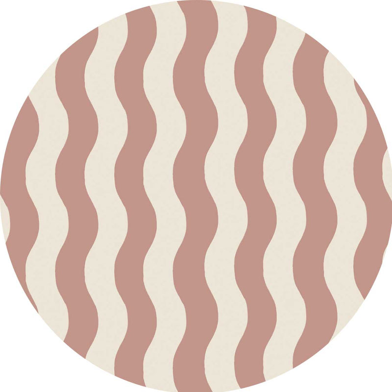 Autocollant mural rond - Sway Stripe