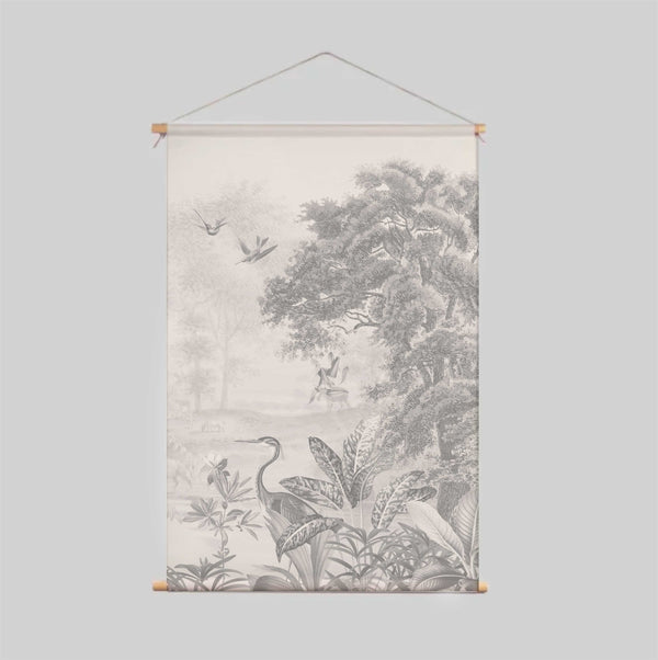 Textielposter - SCENIC LANDSCAPE Grey