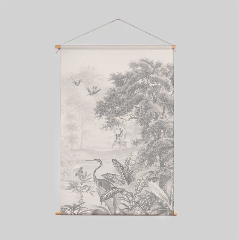 Póster Textil - SCENIC LANDSCAPE - GREY