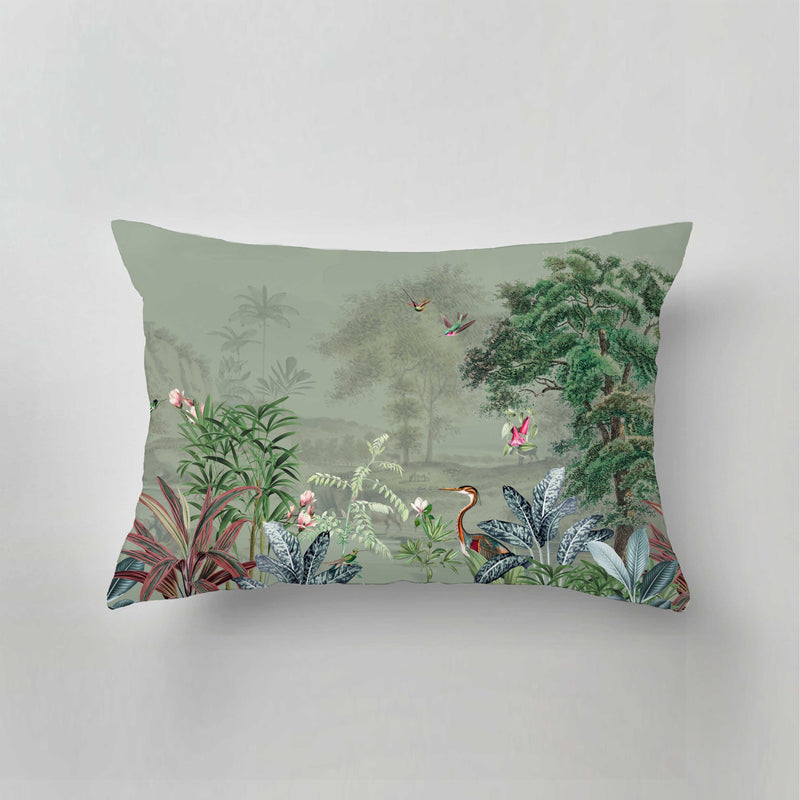 Outdoor Pillow - SCENIC LANDSCAPE GREEN