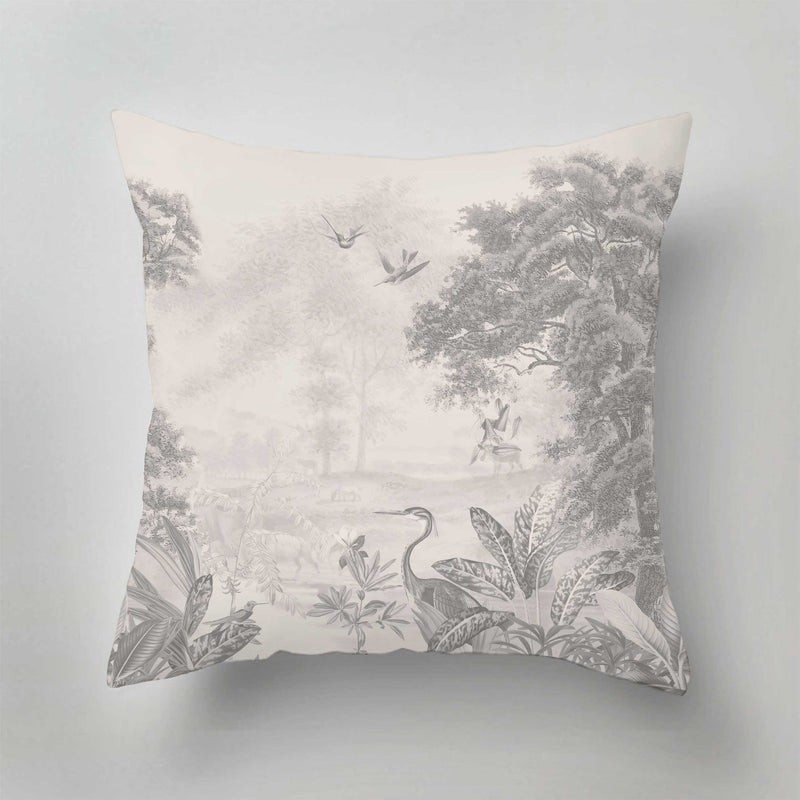 Outdoor Pillow - SCENIC LANDSCAPE Grey